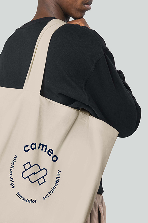 Sac réutilisable avec logo de Cameo